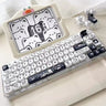 Kimvexa Kitten's Fantasy Key Cap MOA Height Flat Chest Height Black And White Cat Cute Key Cap In Stock